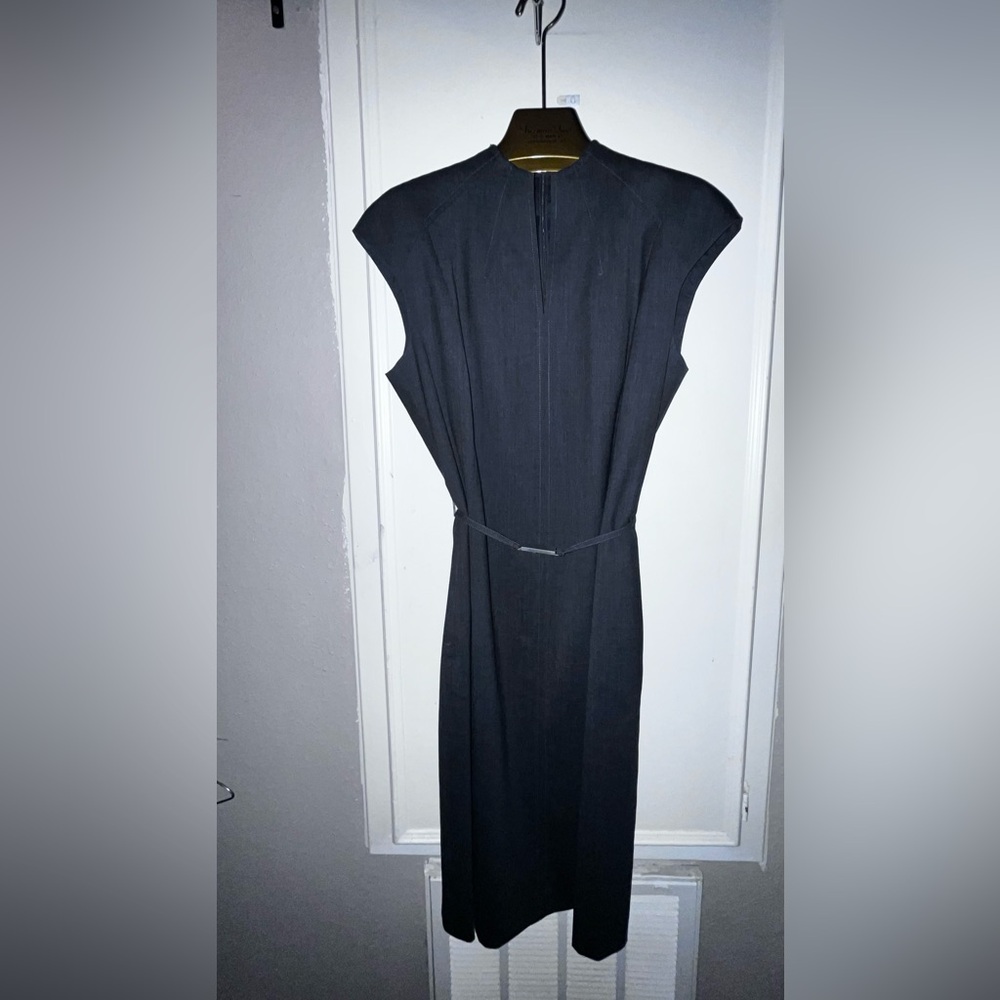 Ellen Tracy Elegant Charcoal Grey Dress size 16